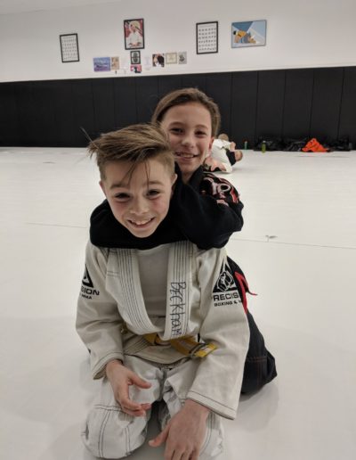 Two Young BJJ Students